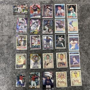 Atlanta Braves Baseball Card Lot - 28 Cards - Stars, Rookies, Parallels, Inserts